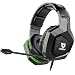 Soulion Tracer 20 Gaming Headset for PS4 Xbox One PC- Over Ear Headphones with Noise Cancelling Microphone, Surround Sound, Breathable Soft Ear Pads- Nintendo Switch and Mobile Compatible