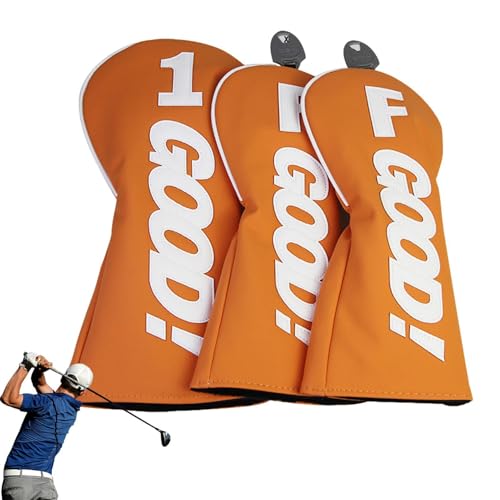 Housse de club de golf, couvre-chef de club de golf, président en cuir PU imperméable pour club de golf, sports portables Mallet Punter Protector pour hommes, femmes