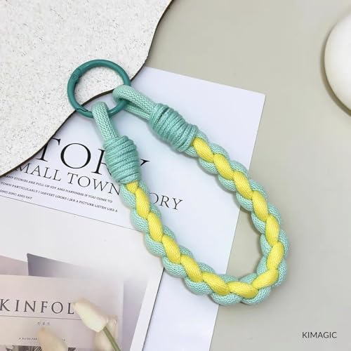 Image of KIMAGIC Korean Dopamine Phone Wrist Strap - Handmade Thickened Phone Lanyard, Anti-Drop Hands-Free Charm
