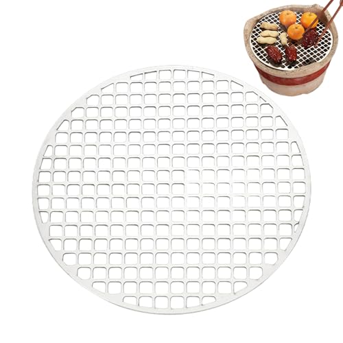 Parrilla | Rejilla de barra de acero – Soporte antiadherente para cocinar al vapor para fogata portátil al aire libre, hoguera, camping, barbacoa, pizza asada