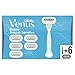 Gillette Venus Deluxe Smooth Sensitive, 6 Lamette di Ricambio (da 5 Lame) per Rasoio Donna, per una Rasatura Fluida Profonda Duratura, con Striscia Idratante