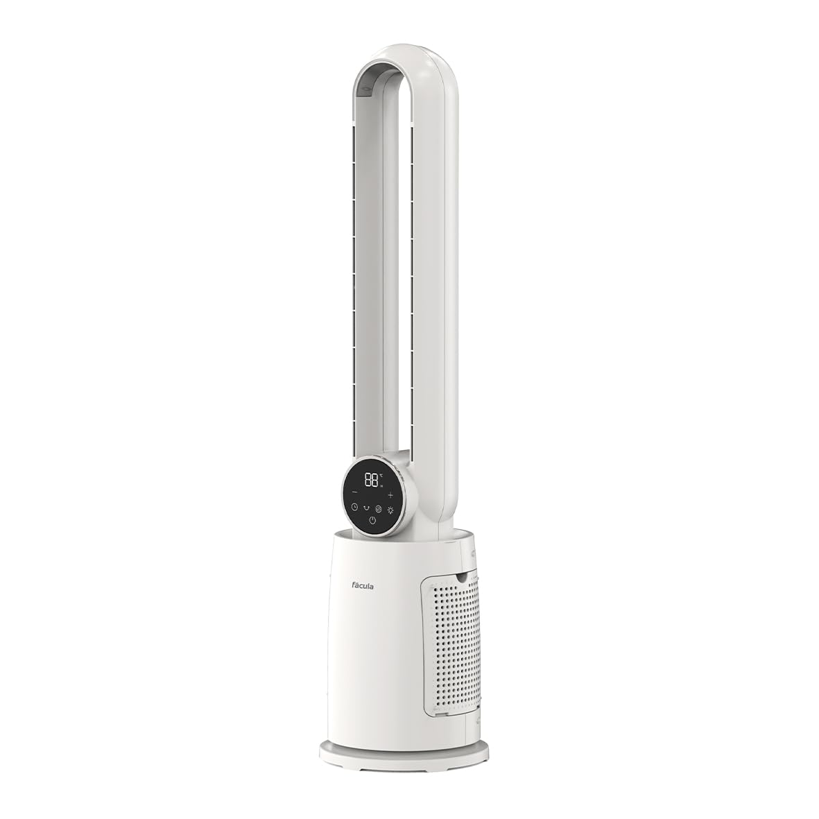 facula - Ventilador sin aspas Blizzar 30w | Luz LED superior | Temporizador | Ionizador | Mando a distancia | Motor DC