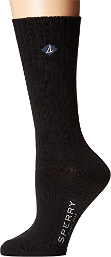 Image of Sperry Women's Soft Boyfriend Boot Crew Socks - 1 Pair Pack - Soft Acrylic Socks for Sneakers, Boots, Lounge