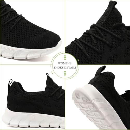 Image of Running Shoes for Women Slip On Tennis Walking Sneakers Sport Fashion Casual Workout Gym Athletic Hiking Nurse Non Slip Lightweight Breathable Trainers
