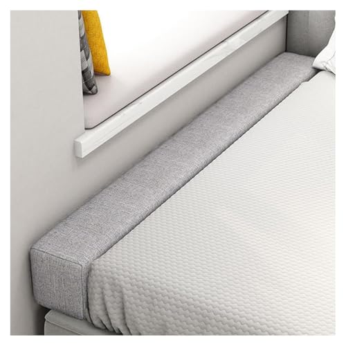 ELYSYSRL Bed Wall Gap Filler, Headboard Mattress Filler, Close the Gap, Washable Bed Bridge Bed Wedge for Single/Double/King Bed(Light gray,90x10x15cm)