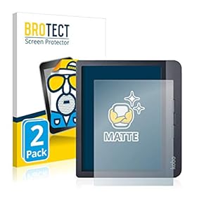 BROTECT 2x Antireflecterende Beschermfolie compatibel met Kobo Libra H2O Anti-Glare Screen Protector, Mat, Ontspiegelend