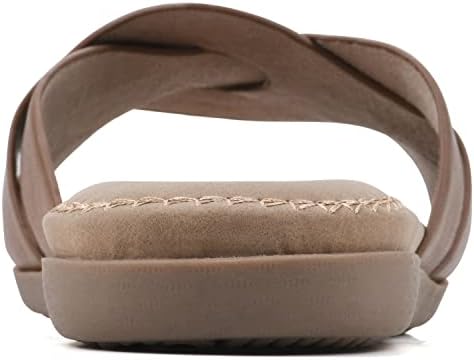 CLIFFS BY WHITE MOUNTAIN Women's Fortunate Sandal, Tan/Burnished/Smooth, 8 M | Image 4
