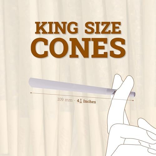 Zetla 100 stożków King Size  wstępnie skręcone tuleje  stożkowe tuleje z filtrem (109 x 26 mm)  Joint Cones King Size  Papier Pre Rollled Papers