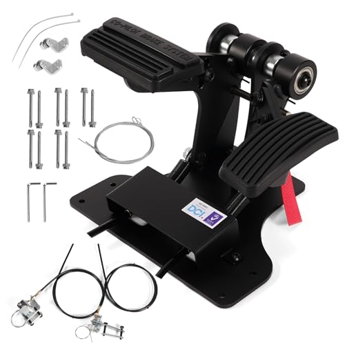 Rendrox Universal Passenger Side Dual Control Gas and Brake Pedal Right Hand Drive Conversion Kit Assist for Driver Training Vehicles Postal Vehicles Driving School Instructors Car