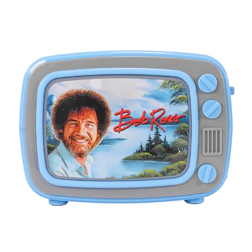Uncanny Brands Bob Ross Retro TV Toaster with Light Up Frame Two Slice Model with Bob Ross Artwork Themed Kitchen Appliance