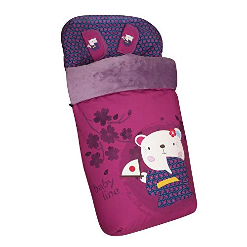 Saco de Bebé Universal Silla con Cubre Pies Polar, Desmontable con Cremalleras. Lavable a máquina. (Japón Chica)