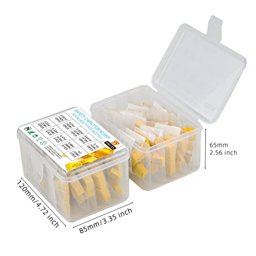 KOKISO 10 Values 77 PCS Polypropylene Safety Capacitors DIP 275VAC X2 MKP Assorted Kit Assortment(0.001uF,0.01uF,0.022uF,0.047uF,0.1uF,0.22uF,0.33uF,0.47uF,0.68uF,1uF) - Thumbnail 2