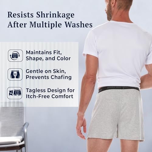 Beverly Hills Polo Club mens Beverly Hills Polo Club Men's 4 Pack Knit Boxer Boxer Shorts (pack of 4)