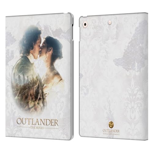 Étui iPad 10.2 Outlander baiser de Claire et Jamie pour revivre la romance