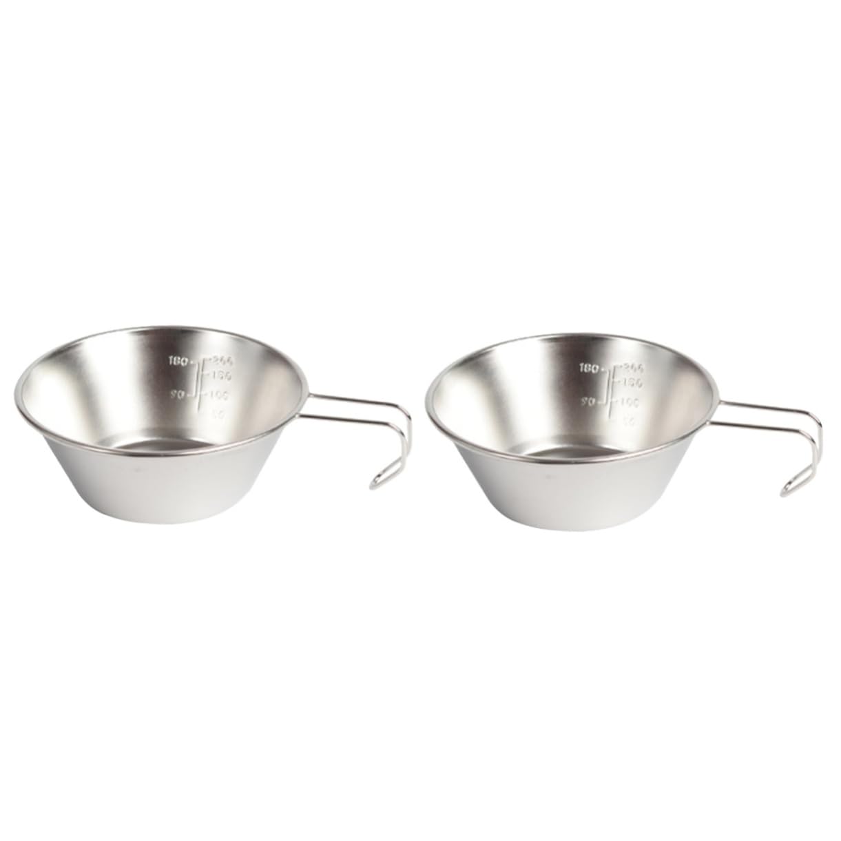 ifundom 2pcs Reusable Makgeolli Bowl Multi-function Camping Water Cup for Outdoor Adventures Hiking and Picnics and Easy to Clean Smooth Edges Design