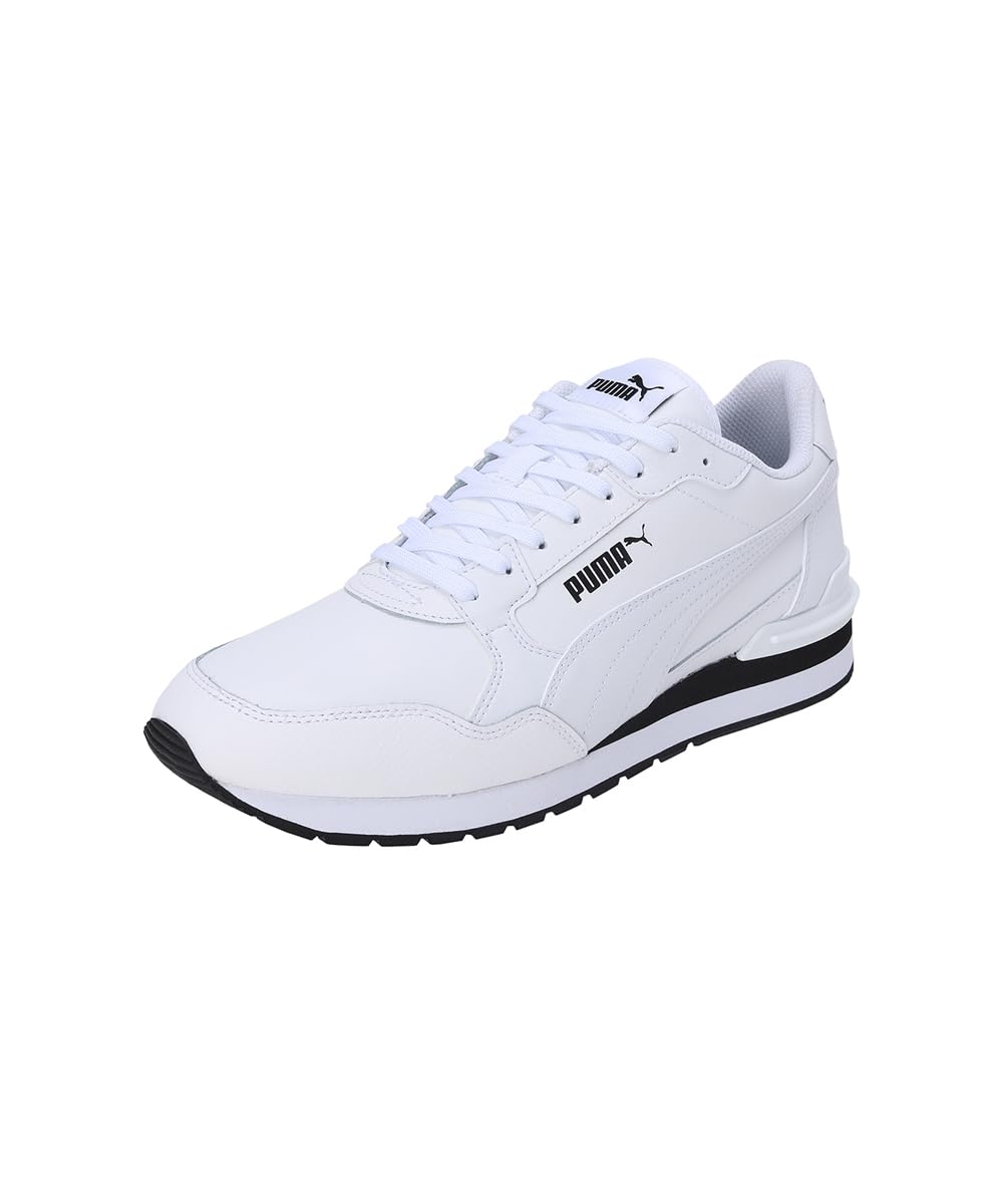 Puma ST Runner V4 L Unisex Sneaker, Weiß, Schwarz, Weiß, Weiß, 6 UK