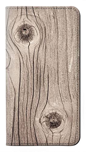 Étui flip housse cuir iPhone motif texture bois de l'arbre protecteur