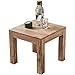 Produktbild FineBuy Couchtisch Massiv-Holz Akazie 45 cm breit Wohnzimmer-Tisch Design braun Landhaus-Stil Beistelltisch Natur-Produkt Wohnzimmermöbel Unikat modern Massivholzmöbel Echtholz quadratisch
