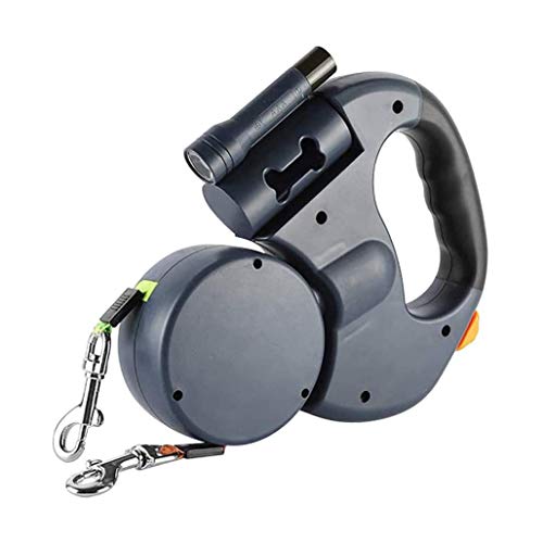 Barhe Two Dog Retractable Dog Leashs, 360-Degree Non-Tangled 10-Ft Double-Dog Pet Lead