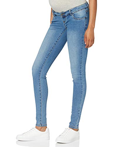 MAMALICIOUS Damen Mlono slanke A. Noos Jeans, Wash:washed Light Blue Denim,...