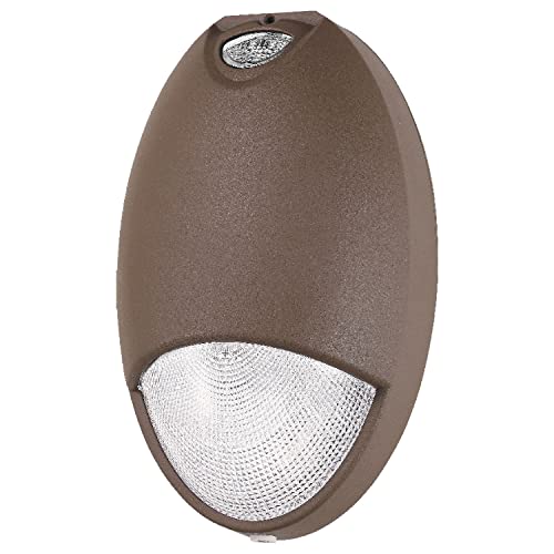 OSTEK LED Emergency Wall Pack Light with Battery Backup Photocell Sensor, IP65 LED Outdoor 12W Wall Pack Emergency Lighting Fixtures 5000K 120-277VAC, Aluminum Housing, UL Certified (1 Pack)