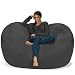 Chill Sack Bean Bag Chair: Huge 6' Memory Foam Furniture Bag and Large Lounger - Big Sofa with Soft Micro Fiber Cover - Charcoal