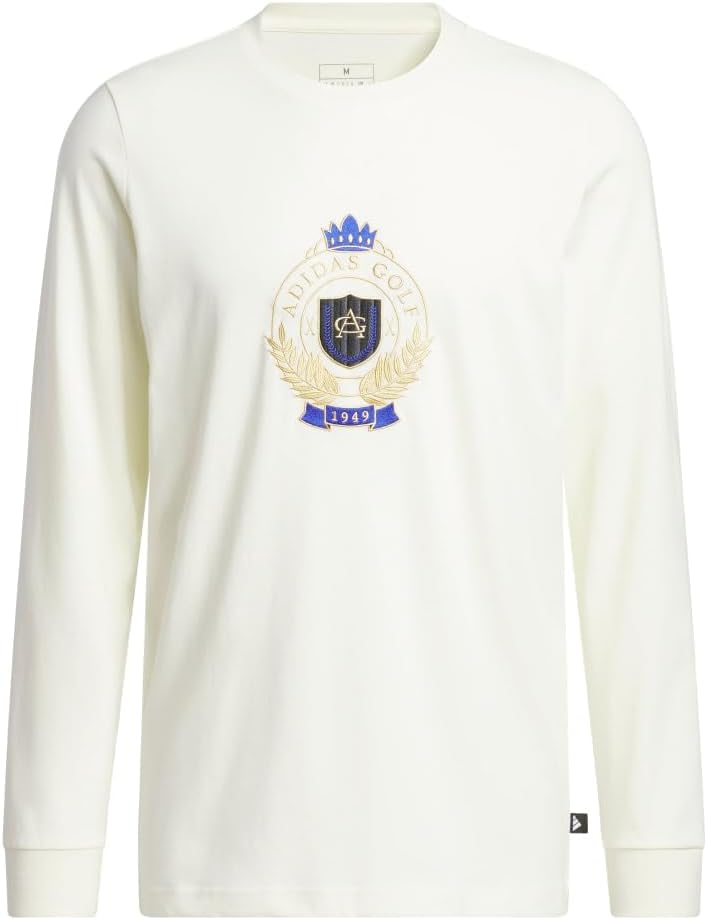 Adidas Mens Golf Go-to Crest Graphic Longsleeve