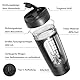 SOARFLY Shaker Elektrisch Elektrischer Protein Shaker Mit Pulverfach 650ML Elektrischer Shaker USB Wiederaufladbar Eiweiß Shaker für Proteinshake Und Milch Shake, BPA-frei, Schwarz