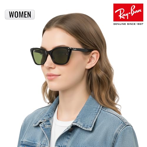 Image of Ray-Ban RB2299 LADY BURBANK Cat Eye Shaped Sunglasses for Women with Official RAYBAN Eyewear Kit