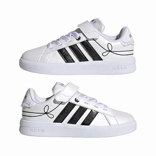 adidas Unisex Kinder Grand Court 3.0 Girls Children Shoes, FTWR White/core Black/hi-Res Yellow, 31 1/2 EU – Ansicht 6