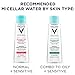 Vichy Pureté Thermale One Step Micellar Water Face Toner & Makeup Remover, Alcohol Free Facial Cleanser with Vitamin B5, Non-Drying for Sensitive Skin
