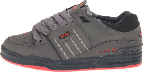 Image of Globe Mens Fusion Skate Shoes, Charcoal /Night Red, 14 M US