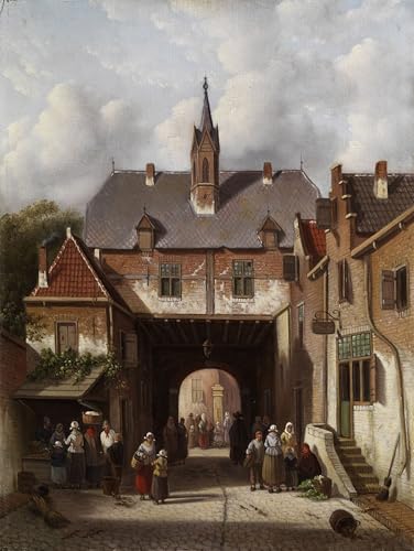 Impression sur Toile Haute Définition Peinture Adrianus Eversen Art Vintage 60x90 cm