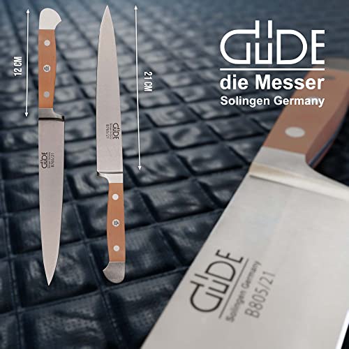 Couteau à jambon forgé Güde Solingen tranchelard en acier carbone - 2