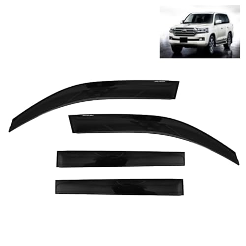 APJ製 社外品 ランドクルーザー 200 系 ドアバイザー スモーク サイド ウィンドウ バイザー 4点 ランクル UZJ200W URJ202W 前期 中期 後期 トヨタ互換品