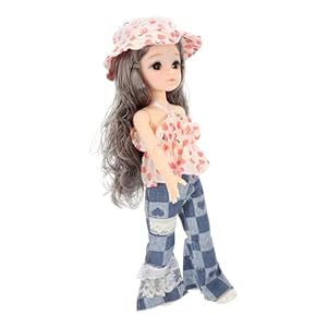 Totority Cute Girl Dolls Boho Style Cute Girl Doll Baby Doll Little Girl Fashion Doll Doll Festival for Girls