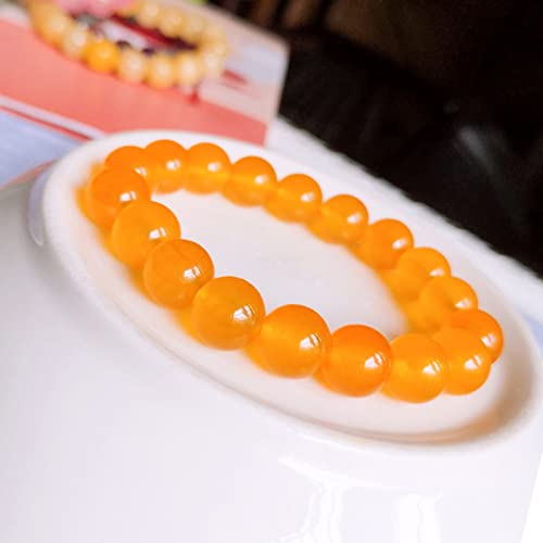 Bracelet jade 10mm agate naturelle, bijoux porte-bonheur extensibles mixtes