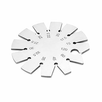1 Pc Stainless Steel Bevel Angle Gauge, 15-120 Degree Blade Angle Finder, Woodworking Protractor Tool for Knife, Chisel, Axe, Planer Sharpening and Cutting Tools