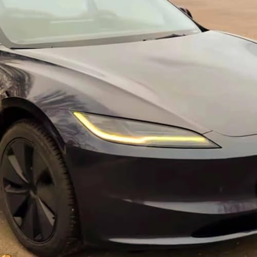 Placas DRL Amarillas para Tesla Model 3 2024 Accesorios Módulo de Control Faros 2
