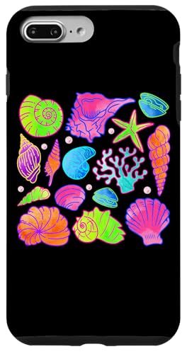 Diseño colorido de conchas y estrellas de mar Carcasa para iPhone 7 Plus/8 Plus
