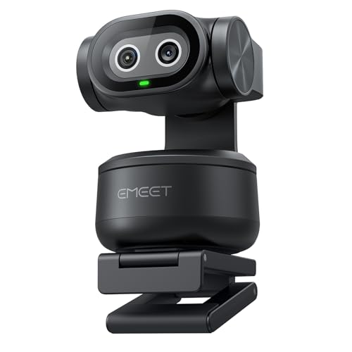 Image of EMEET PIXY Dual-Camera AI-Powered PTZ Camera 2K, AI Tracking, PDAF&AI Autofocus 0.2s, 1 /2.55'' Sony Sensor, 3 Mics, Presets, Gesture Control, 2K Webcam for Streaming and OBS /Twitch /Switch 2 Compatible