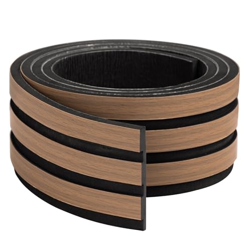 Paneles de pared de listones de espuma EVA autoadhesivos imitación madera nogal 2