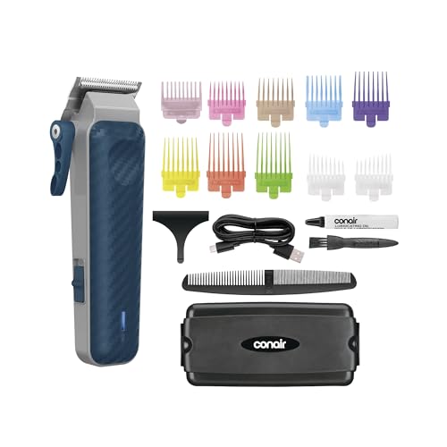 Conair Men Lithium-Ion Rechargeable Hair Clipper 17-Piece Kit
