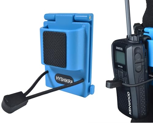 Etui talkie-walkie clip ceinture universel pour radio tactique bleu durable