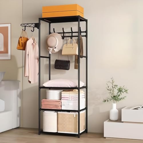 Yeziner �n���K�[���b�N �m�����b�N �ȃX�y�[�X �m�� �ߗ� ���@�\ �I�t�� ��e�� �n���K�[ �S�� ��� �}���V���� �ЂƂ��炵 �ƒ� ������ �X�p (�u���b�N,��55cm)