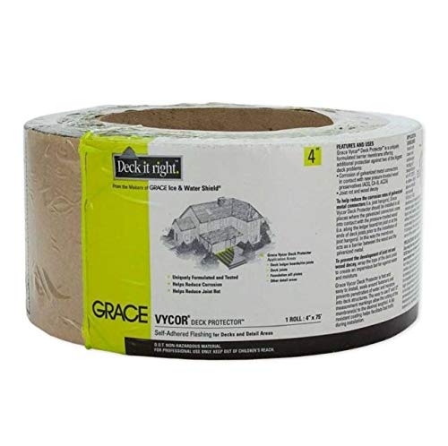 Grace 45639 4" x 75' Vycor Deck Protector - Quantity 12 Rolls