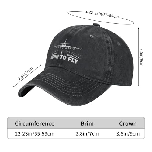 Visera Negra Ajustable Born to Fly Unisex miniatura 5