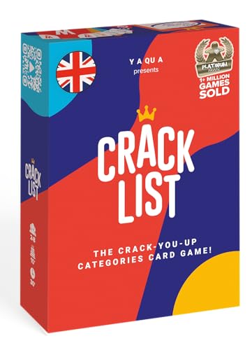 Image of CRACK LIST | Fast-Paced Category Card Game for Family, Friends & Parties | Ages 10+ | 2-8 Players | 30-Min Game | Fun Board Game for Kids & Adults | Perfect for Travel, Game Nights & Pre-Drinks