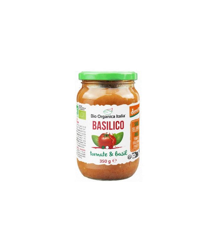Salsa de tomate clasica con albahaca Bio 350ml Organica Italia