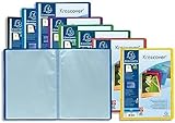 Exacompta 5740E Sichtmappe KeaCover aus Kunststoff DIN A4 mit 40 Klarsichthüllen, 80 Sichten, perfekt für die Schule und das Büro Aktenhülle, Prospekthülle, 1 Stück Zufallsfarbe